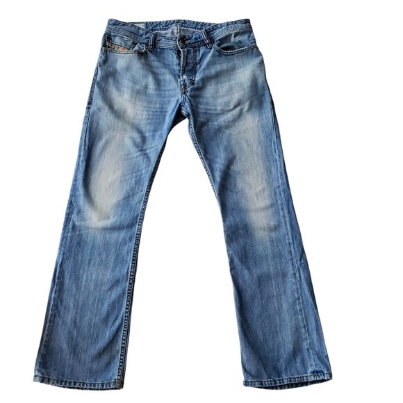 Diesel Mens Jeans New Fanker Reg Slim Bootcut in Wash Color 0826D Size 30W x 30L - Picture 2 of 16